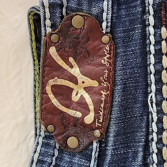 Trademark H Jeans Super Flare Size 0/25 - Picture 3 of 11